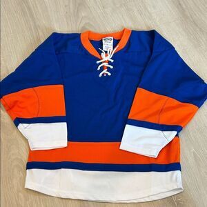 Athletic Knit Hockey Jersey, New York Islanders Pattern, Size Youth Small